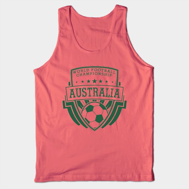 Australia Shield World Football Championship Tank Top by Rebus28